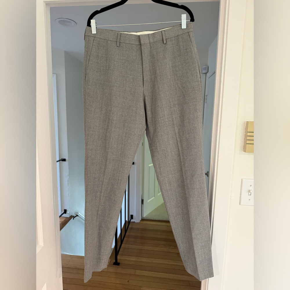 J. Crew Crosby suit pants, size W 32 L 32, light gray wool